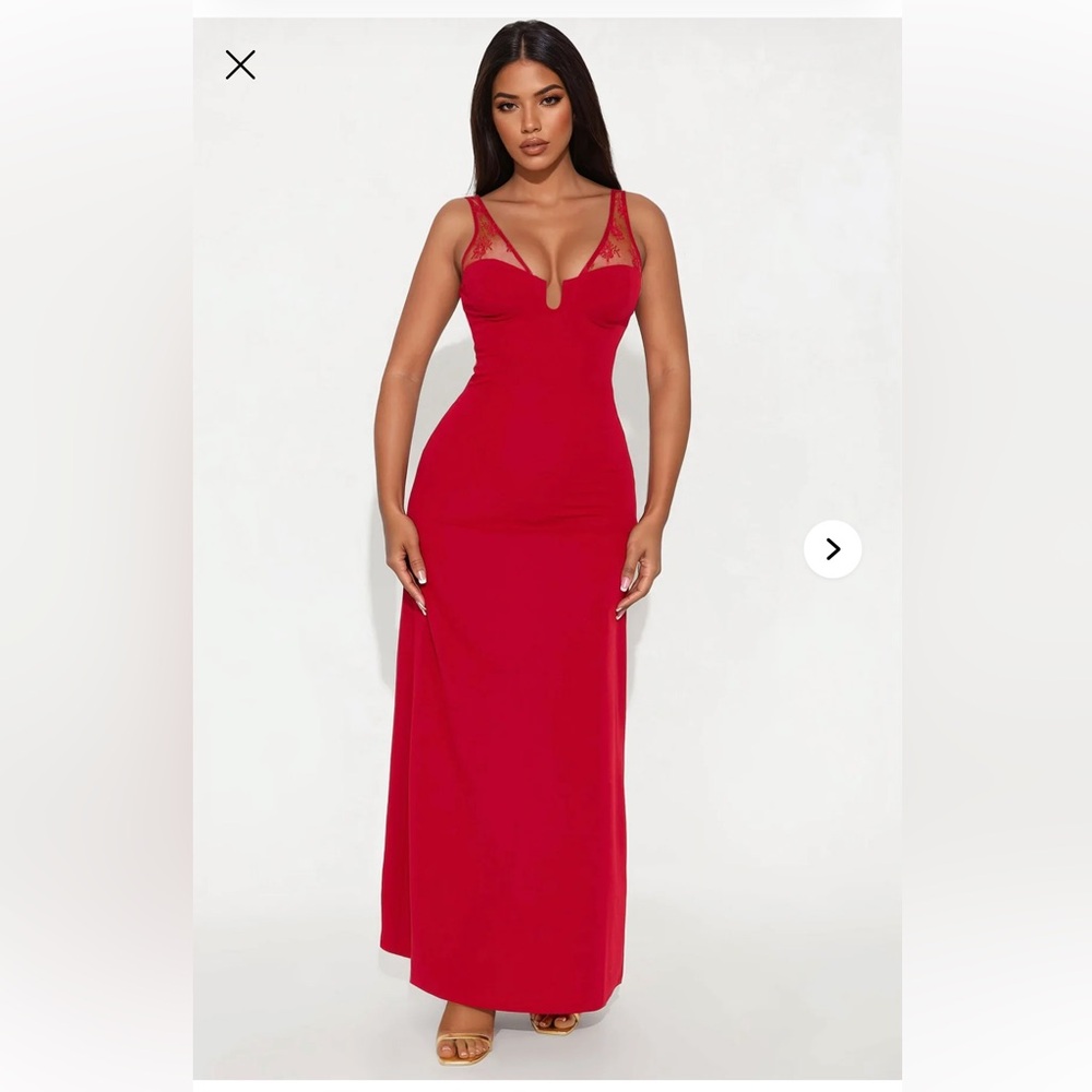 Elegant Red Evening Gown Sz XL NWT